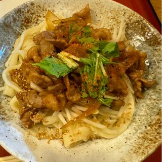 肉盛モヤシ混ぜうどん(武蔵野うどん 竹國 飯田橋店)