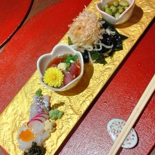 お造り3点盛り(国分寺わだつみ)
