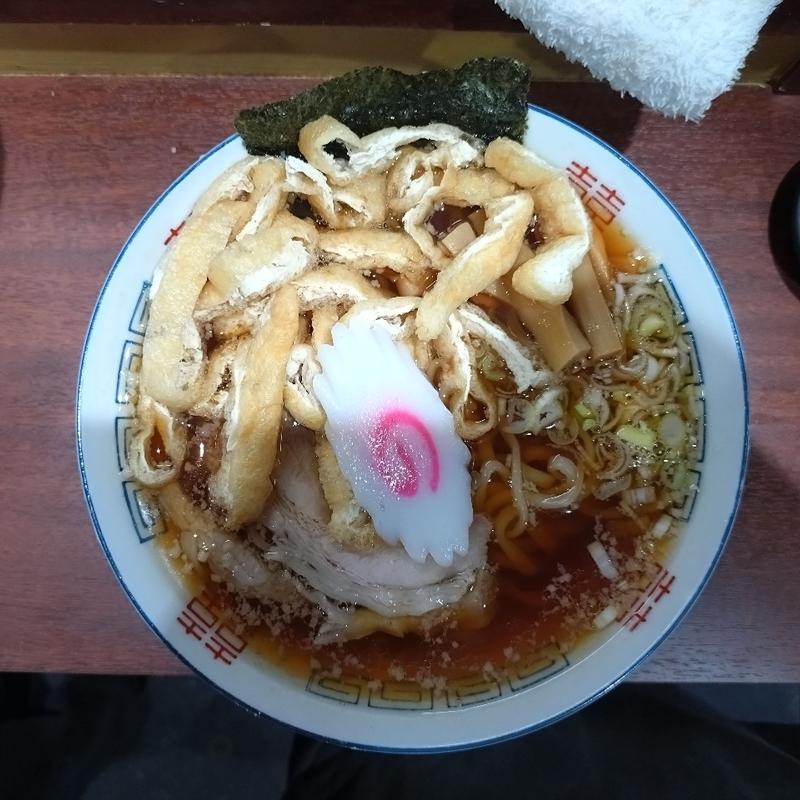 いりこ（淡口）+きつね(大井町立食い中華蕎麦 いりこ屋)