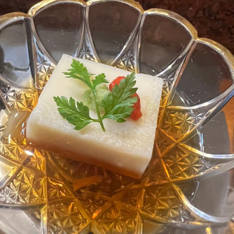 先付け胡麻豆腐(彩り八寸)(馳走庵一献)