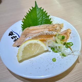 オーロラサーモンねぎ塩炙り ツマミ(すし銚子丸 亀戸店)