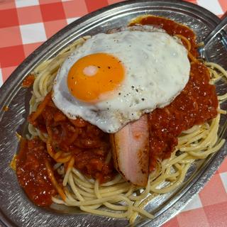 ミートソース(メガ)王道セット(スパゲッティーのパンチョ 新宿南口店)