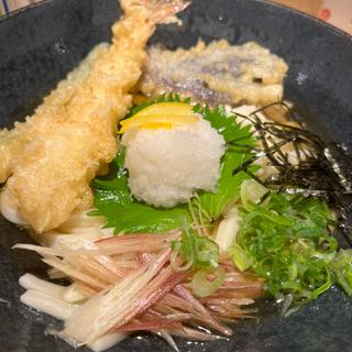 柚子の冷かけ天ぷらうどん(自家製麺 杵屋 松戸駅アトレ店)