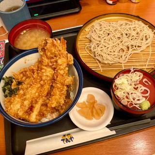 大江戸天丼冷やし小そばサービスセット(天丼てんや 新横浜店)