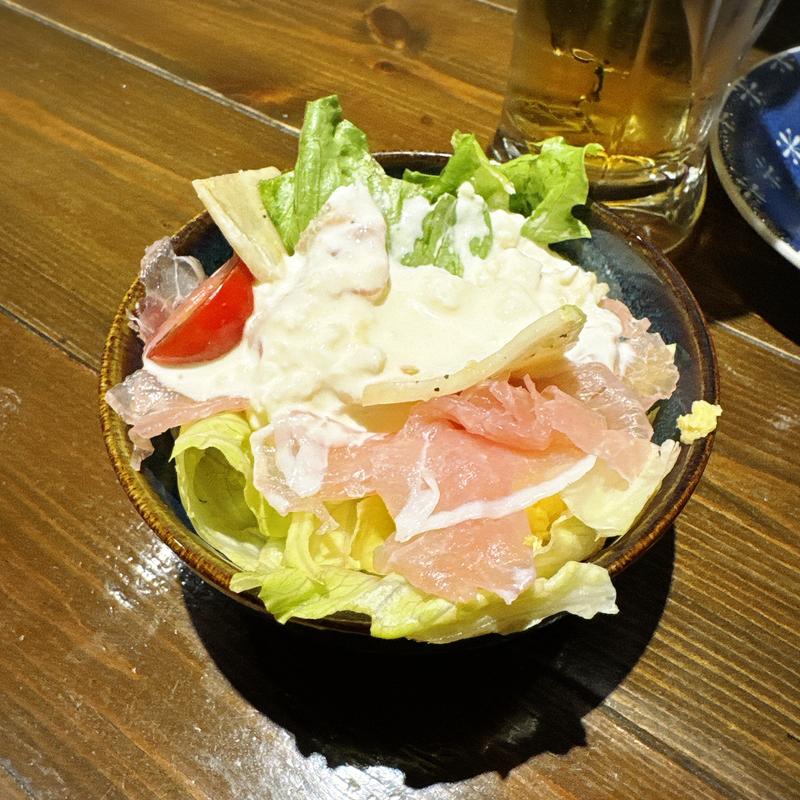 お通し(大衆炭火やきとりてっぺいちゃん)