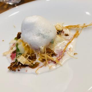 ポルタ風パンナコッタ_パスタランチ(ポルタフォルトゥーナ マツオ)