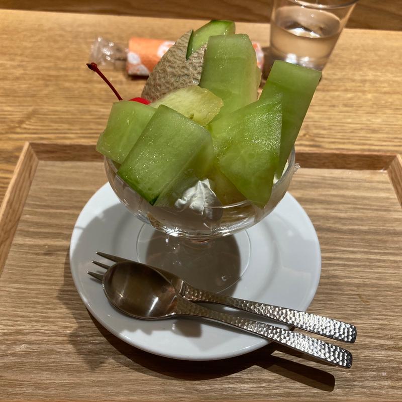 ミニメロンパフェ(菓寮 伊藤軒 高島屋京都店)