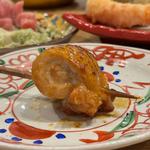 鶏モモの昆布〆焼き