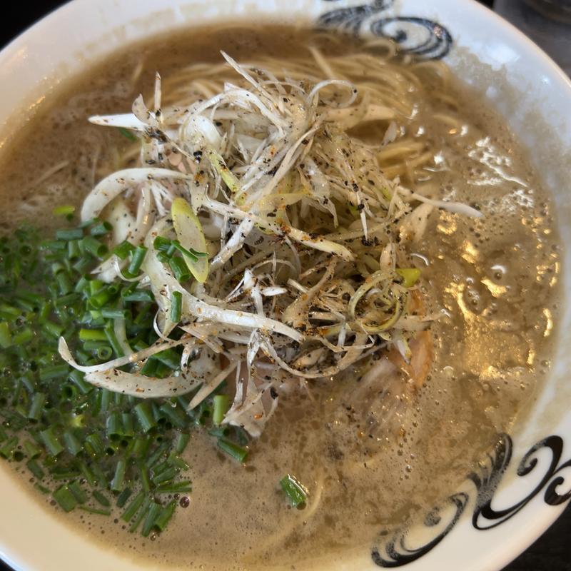 和風白湯ラーメン煮干しネギ(大盛)(麺創なな家 )