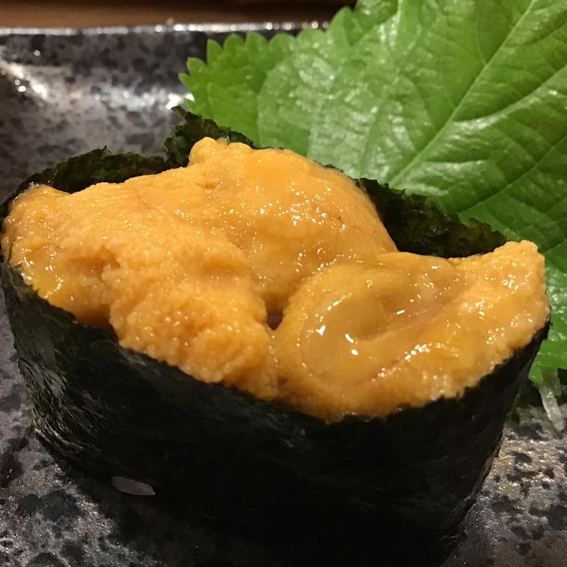塩水うに軍艦(がってん寿司 市名坂店)