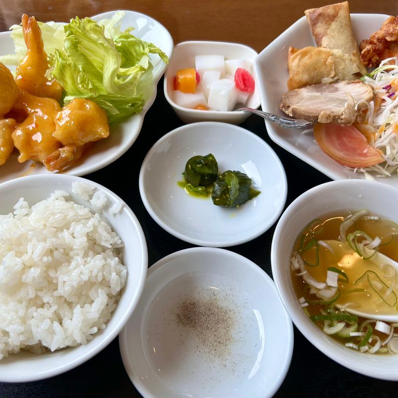エビマヨ定食(豊軒飯店)