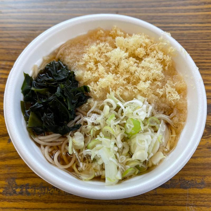 たぬきそば(長井水産（株）直売センター)