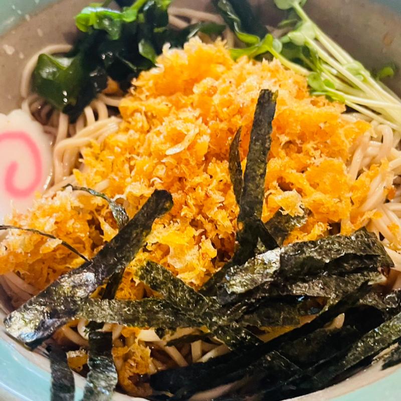 ミニ冷したぬきそば(やぶそば )