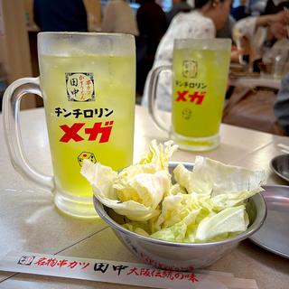メガ緑茶ハイ(串カツ田中 tekuteながまち店)