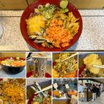 冷やしそば　塩とり天　野菜かき揚げ(デイリーチコ)