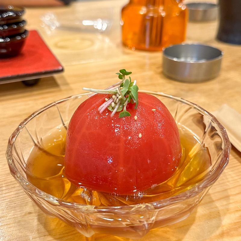 出汁漬けトマト(酒場亀甲stand)