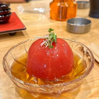 出汁漬けトマト(酒場亀甲stand)