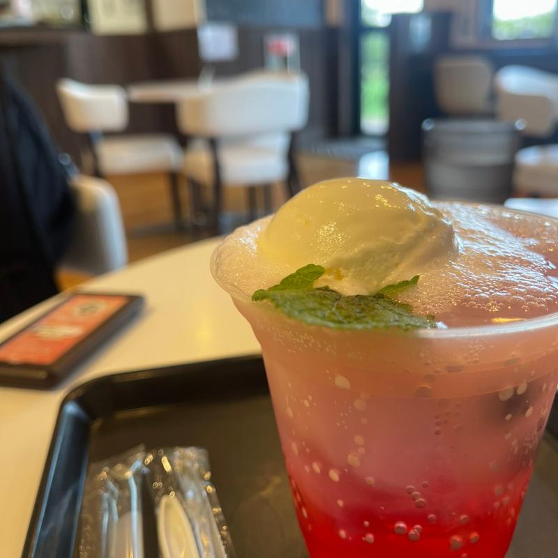 ザクロソーダ(丘の上のカフェHeuvel)