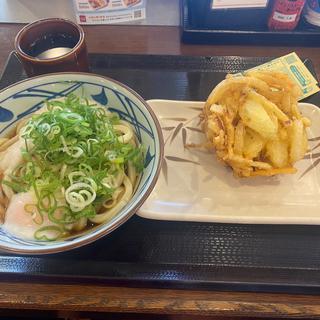 とろ玉うどん+かき揚げ(丸亀製麺津島)