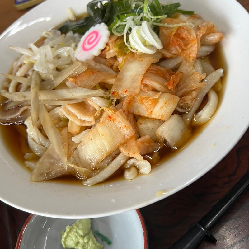 冷やしキムチうどん(十萬石 高田店 （じゅうまんごく）)