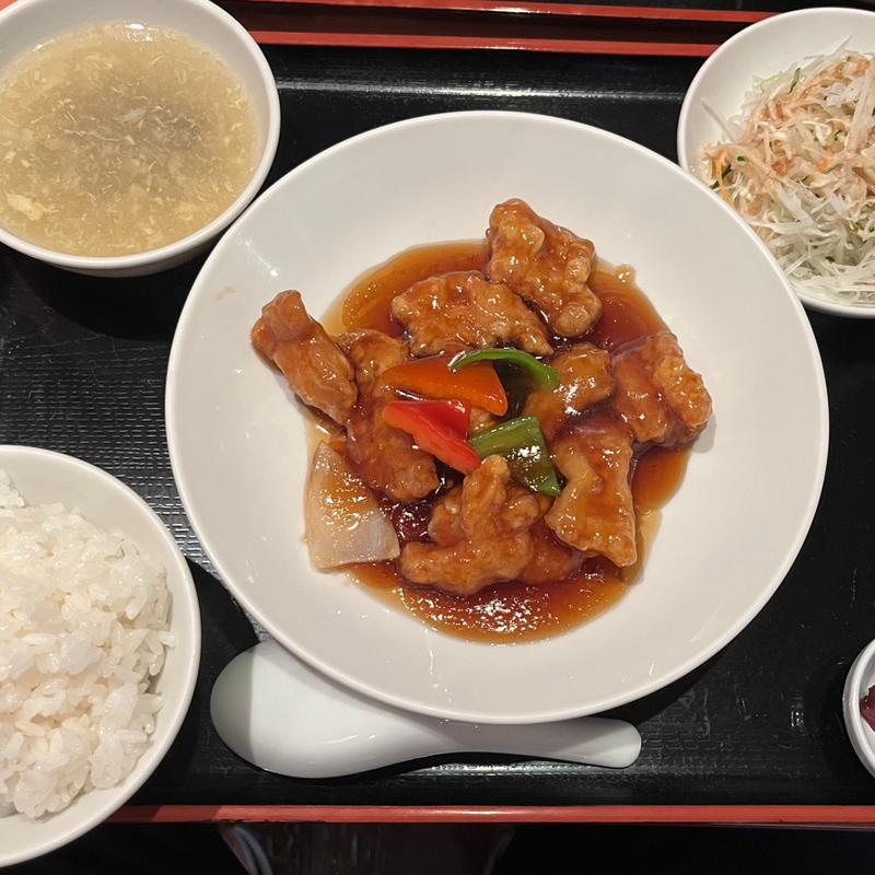酢豚定食(中華厨房 もりもと)