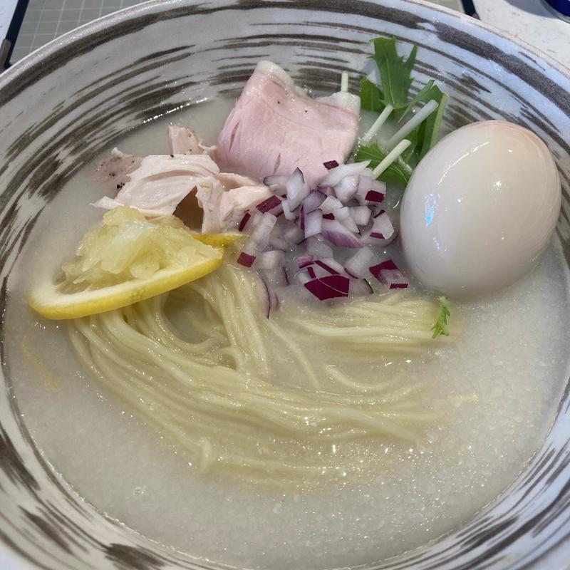 冷やし鶏そばレモン(中華そば 九道 KUDO)