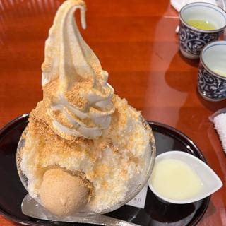 きな粉ミルクかき氷(麻布茶房 東急百貨店たまプラーザ店)