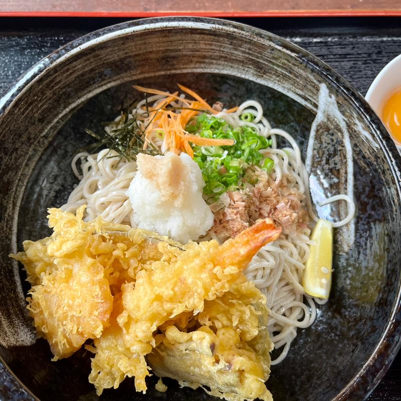 エビ天ぶっかけそば（大盛り）(七味家 )