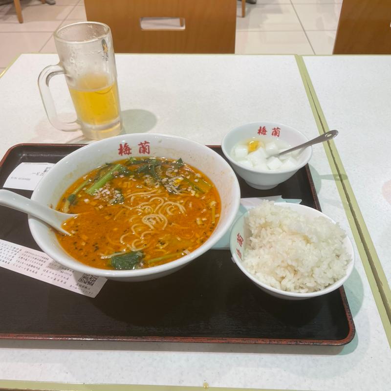 担々麺セット(梅蘭 テラスモール湘南店)