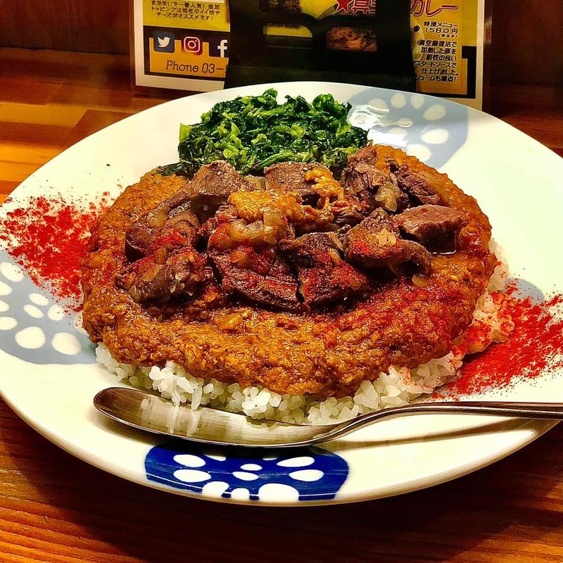 鹿カレー ほうれん草の草(火星カレー)