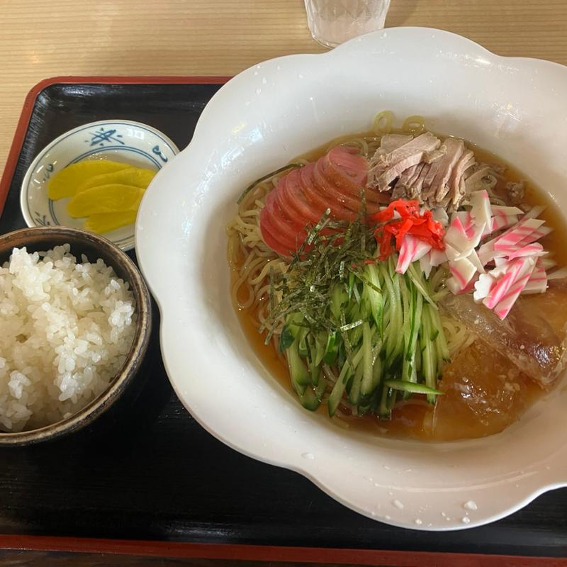 冷やし中華+半ライス(丸勝 )