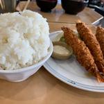 海老フライ定食(湾岸食堂 波止場)