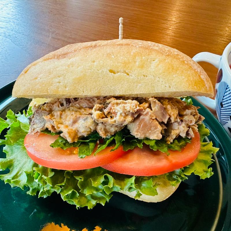 さばサンド(喫茶と菓子 登川)