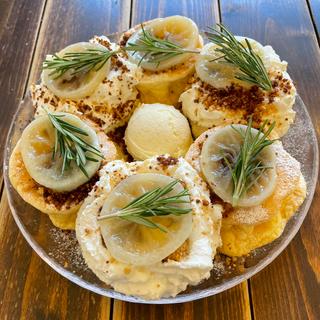8月の限定パンケーキ(スフレパンケーキ ロッコ)
