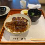 うなぎ丼上六切、肝吸(老鰻亭 魚関 （ロウマンテイ ウオセキ）)