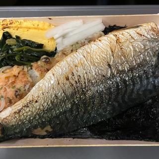 海苔弁　熟成さば塩焼き(刷毛じょうゆ 海苔弁 山登り)