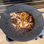焼きホルモン(ミックス)+うどん小(郷土 伊賀の味 炊きホルモン 燦く)