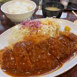 ロースとんかつとハーフヒレ定食