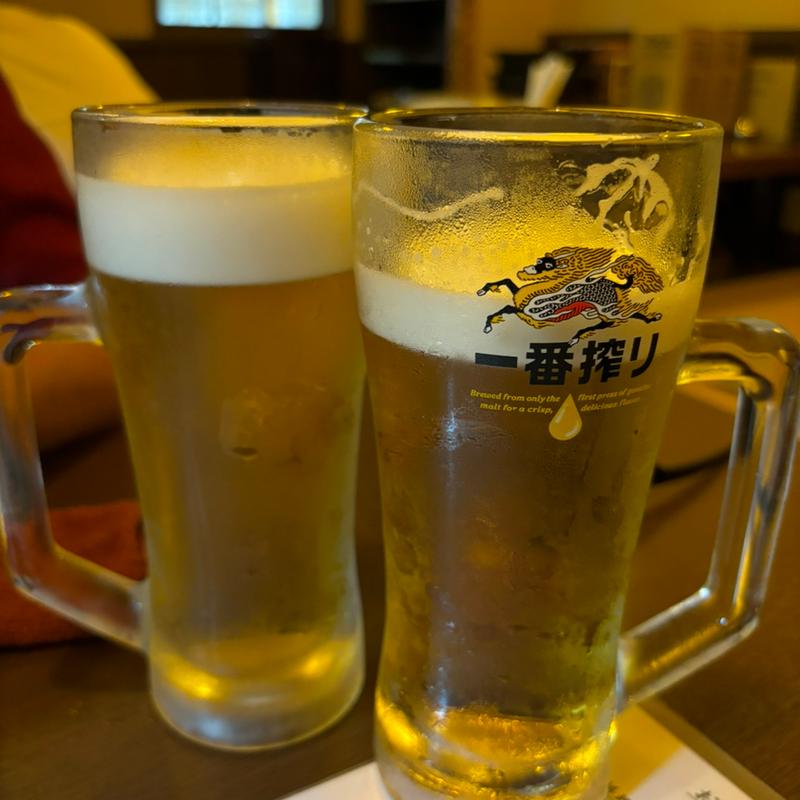 生ビール大(居酒屋！？ ゆ～らく)