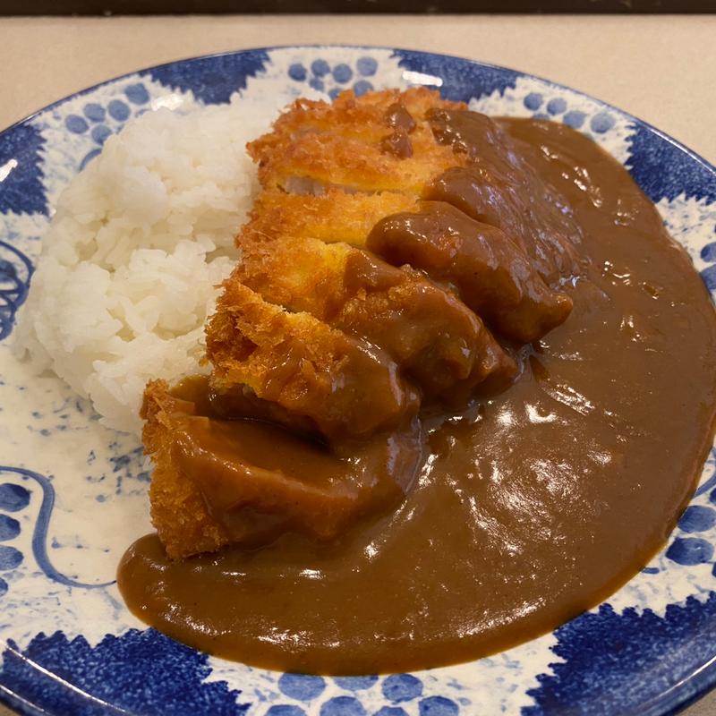 トンカツ(上ロース)田舎カレー(インデラ)