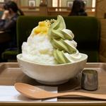 焼きいもみるく＋ソフトクリーム(抹茶ミックス)(おかげ庵 栄広小路店)