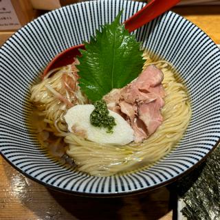 羅臼昆布と焼きあごの冷しとろみそば(焼きあご塩らー麺 たかはし )