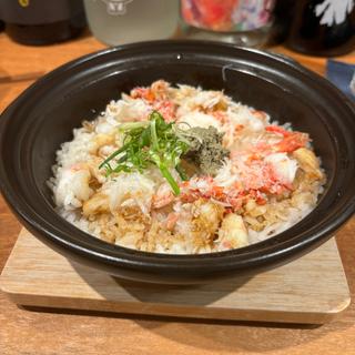 ズワイガニとかにみその土鍋ごはん(和食 あじわい 六 町田)