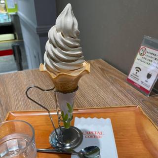 自家製コーヒーソフトクリーム(カフェ・キャピタル 東武池袋店)