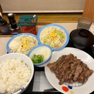 牛焼肉W定食　特盛　ポテトサラダ(松屋 足立保塚店 )