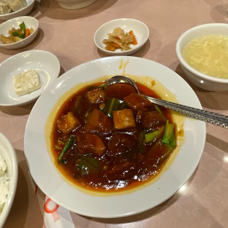 豚バラ肉の醤油角煮(横浜中華街 千禧楼 中国料理)