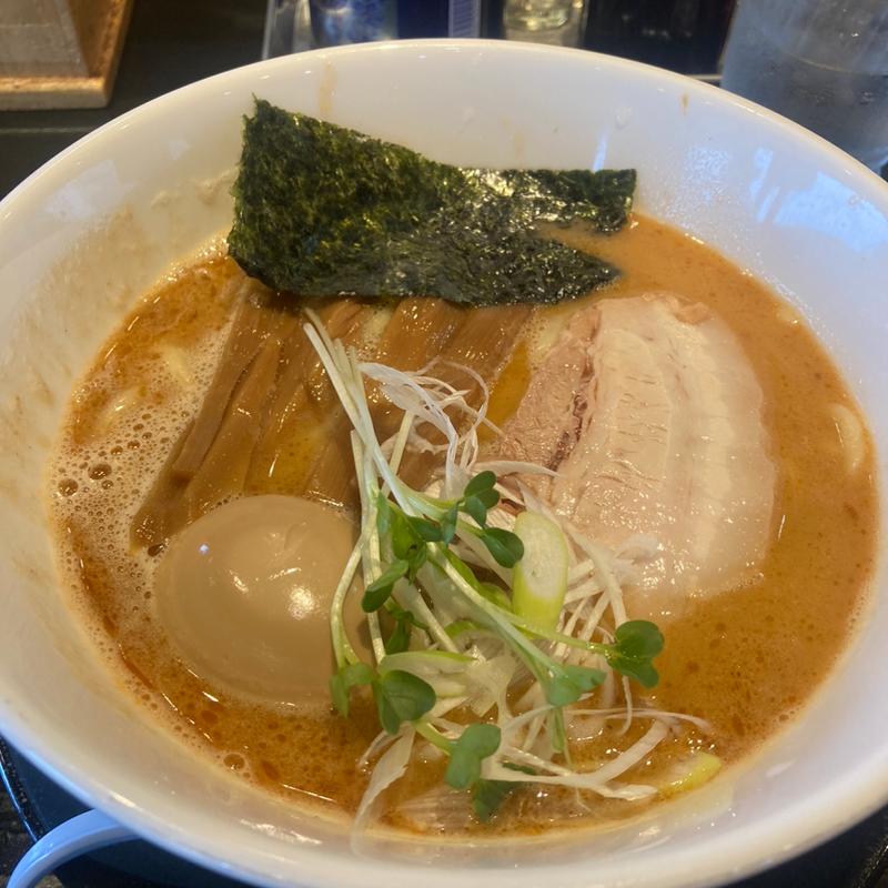 海老塩白湯ラーメン(柳麺まる重)