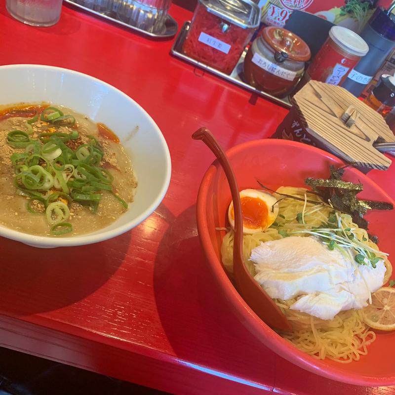 冷やし豚骨つけ麺(ラー麺ずんどう屋 八熊通)