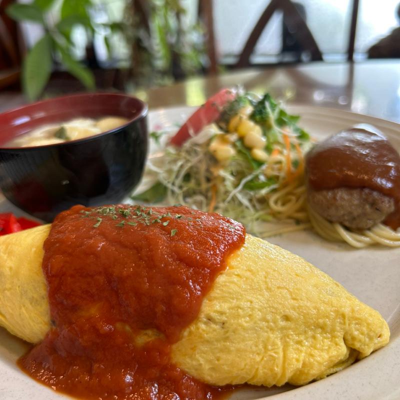 オムライス&ハンバーグ(もみの木 )