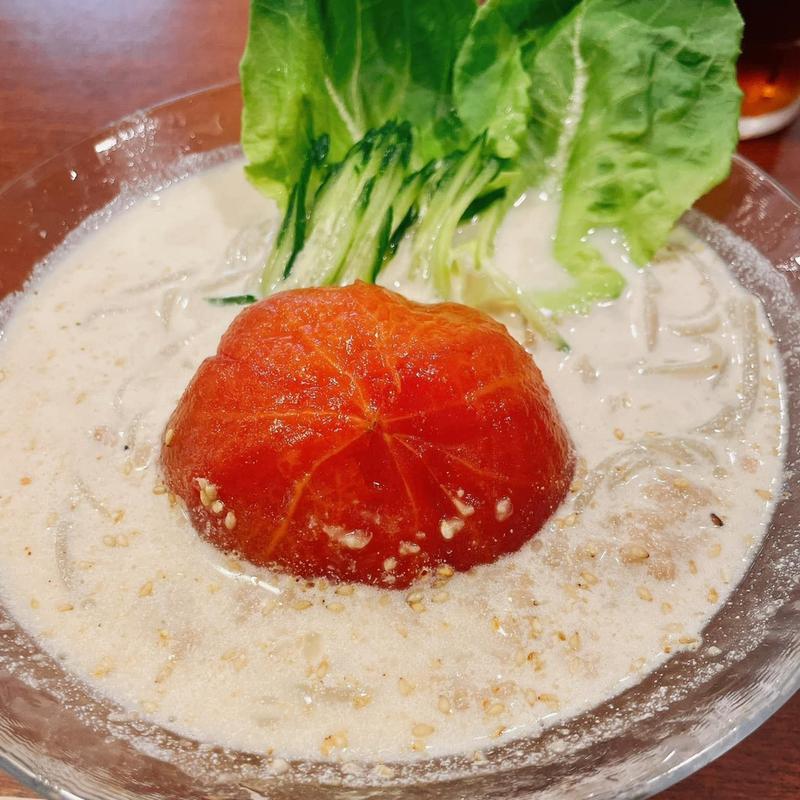 トマト蕎麦冷やかけ(松翁)